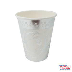 כוס נייר מרקש 9oz כסף