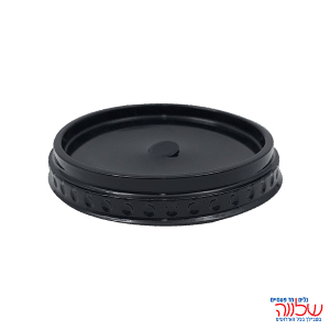 מכסה שטוח שחור לכוס-97/613/633 - 50 יח'