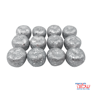 תפוחים נוצצים לפיזור 12יחידות כסף