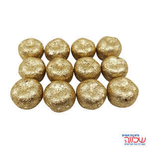 תפוחים נוצצים לפיזור 12יחידות זהב