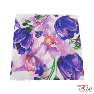 20 מפיות פרחים סגולים