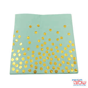 מפיות נייר 33*33 20יחידות טורקיז/זהב