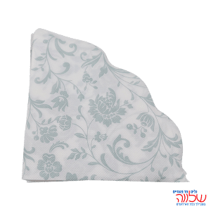 מפיות נייר 33*33 20יחידות כסף/לבן