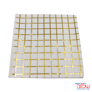 20 מפיות ריבועים מטאלי זהב