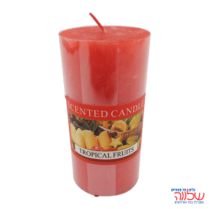 נר ריחני גדול אדום