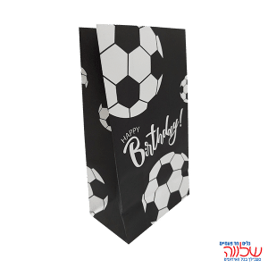 שקית נייר בסיס 6 יח' כדורגל