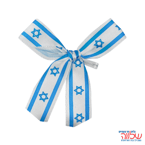 חב' 6 פפיון בד + תליה קשירה 1.5 ס"מ