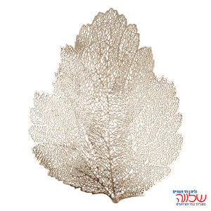 פלייסמנט מעוצב בצורת עלה מייפל זהב