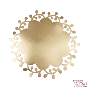 פלייסמנט מעוצב בצורת עלה זהב