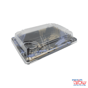 קופסה לסושי+מכסה 10יח שחור/סגול