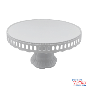 מעמד מעוצב לעוגה לבן