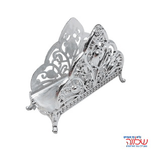 זוג מעמדי מפיות  מפלסטיק כסף