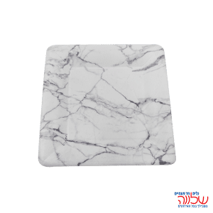 צלחות נייר 23ס"מ  אקולוגי שיש לבן 10 יח'