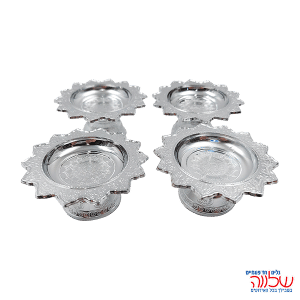 צלוחית קטנה לדרג'ה 10יחידות כסף