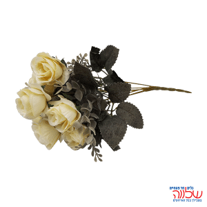 זר פרחים מהודר -לבן