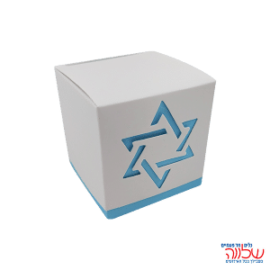 קופסת קרטון מגן דוד 12יחידות כחול