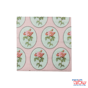 מפיות נייר 33*33 20יחידות פרחים ורוד