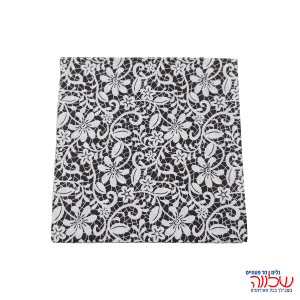 מפיות נייר 33*33 20יחידות עיטור שחור