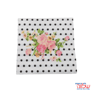 מפיות נייר 33*33 20יחידות נקודות שחור
