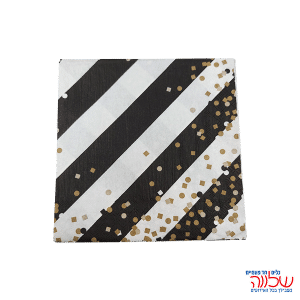 20 מפיות מהודרות 33/33 פסים שחור