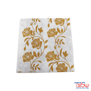 חב' 20 מפיות נייר עיטור זהב