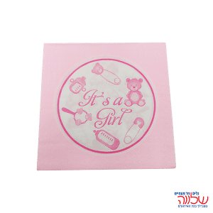 חב' 20 מפיות נייר 33/33 ורוד