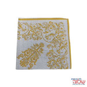 מפיות נייר 33*33 20יחידות עיטור זהב/אפור