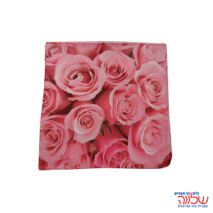 חב' 20 מפיות נייר  33/33 פרחים ורוד