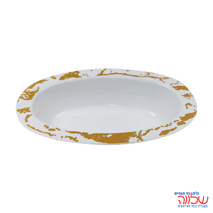 קסרול שיש לבן זהב 6 יחידות