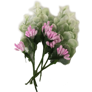 חבק מפיות פרח 6 יחידות ורוד