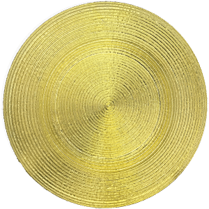 תחתית פלסטיק שטוחה לצלחת  זהב