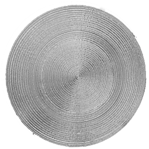 תחתית פלסטיק שטוחה לצלחת כסף