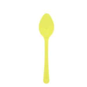 כפיות צהוב ארוז 50 בחבילה