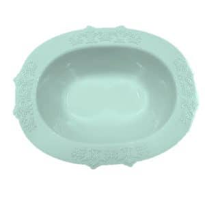 3 מגשים אובלים עמוקים ויקטוריה טורקיז