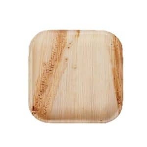 צלחת 7" מרובעת דקל 10 יח'