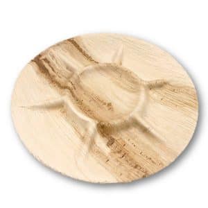 צלחת דקל עגול מחולק 5 יחידות