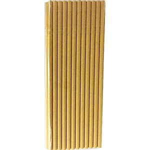 קש נייר טבעי 25 יחידות