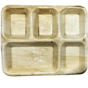 מגש דקל מרובע מחולק 5 יחידות