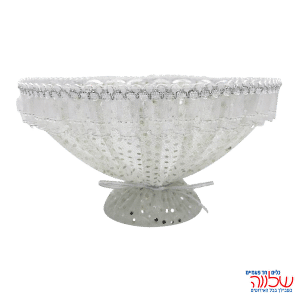 קערה חינה מעוטרת על רגל כסף