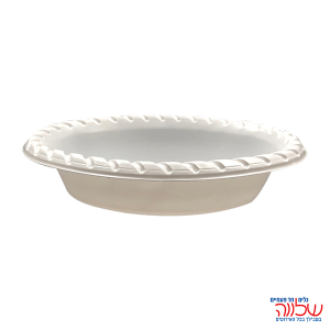 קערית אובלית קסרול לבן 25 יח'