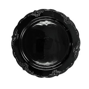 צלחת וינטג שחור 10" ארוז 10יחידות