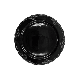צלחת וינטג שחור 9" ארוז 10יחידות