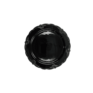 צלחת וינטג שחור 7" ארוז 10יחידות