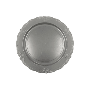 צלחת וינטג כסף 9" ארוז 10 יחידות