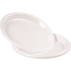 צלחת לבן גודל  "10" 75 במארז