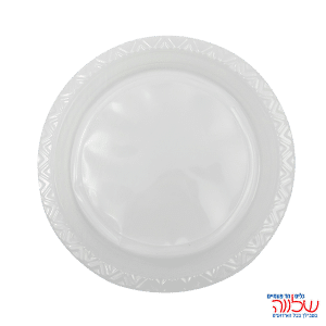 צלחת 9 ארוז 75 י'ח שקוף קריסטלי