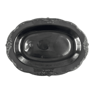 מגש אובלי שחור 3 יח'  וינטג'