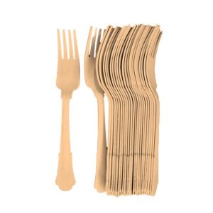 מזלגות מעץ לבנה 20 ס"מ ארוז 25יח DA-11830-FORK