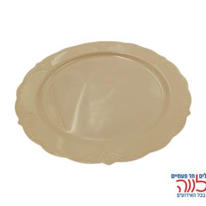 צלחת לייט וינטג קרם 27 ס"מ ארוז 10 יחידות