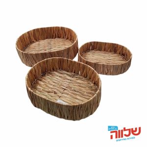 סלסלת ווטרגראס אובלית " 28*20*7 ס"מ DA-12450-NATURAL-S